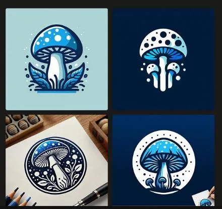 AI shroom logos 